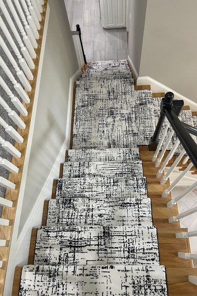 stair runner installation in Dedham MA